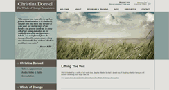 Desktop Screenshot of christinadonnell.com